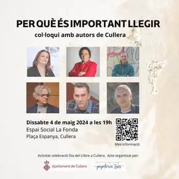 PER QUÈ ÉS IMPORTANT LLEGIR - Col·loqui amb autors de Cullera
