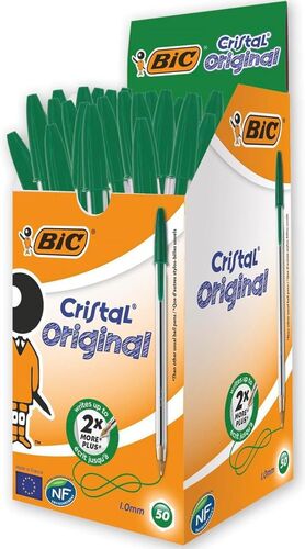 C/50 BOLIGRAFO BIC CRISTAL VERDE R:8373629