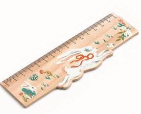 REGLA DE MADERA 15 CM LUCILLE DJECO LOVELY PAPER