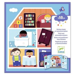 SET DE PEGATINAS REMOVIBLES LA CASA DJECO