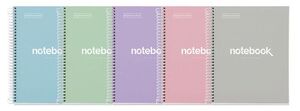 NOTEBOOK 1 A5 80H 5X5 EMOTIONS PASTEL COLORES SURTIDOS MIQUELRIUS