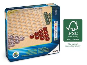 DAMAS CHINAS MADERA 100% FSC CAJA METAL CAYRO