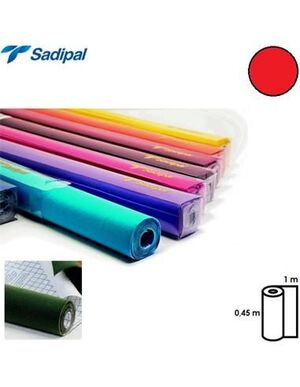 ROLLO TERCIOPELO NYLON ADHESIVO 0,45X1M ROJO SADIPAL