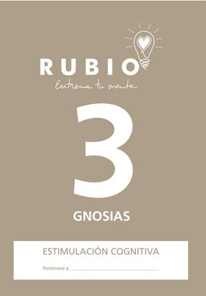 GNOSIAS 3 - CUADERNO ESTIMULACION COGNITIVA