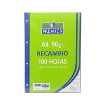 RECAMBIO PREMIER 100H A4 90GR PAUTA 3,5