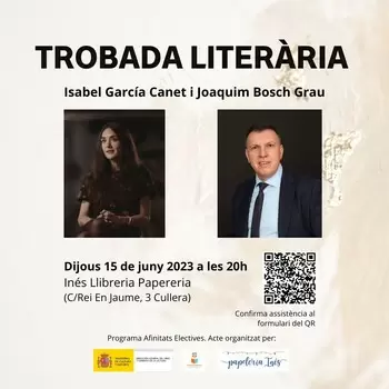 Trobada literària amb Joaquim Bosch i Isabel García Canet